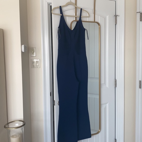 NWT Herve Leger Cropped Flare-leg Jumpsuit - Picture 11 of 16